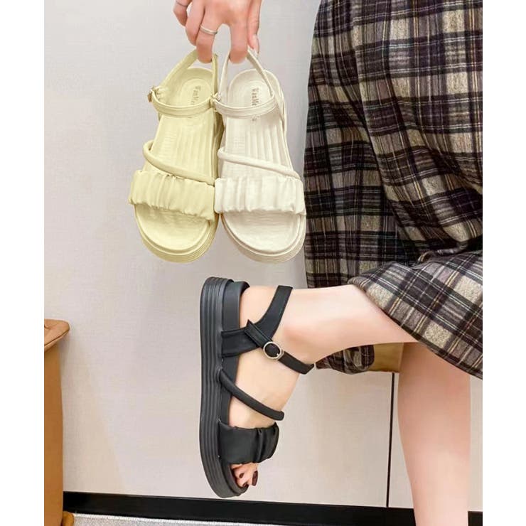 厚底サンダル レディース 美脚 夏靴 | Miniministore | 詳細画像3 