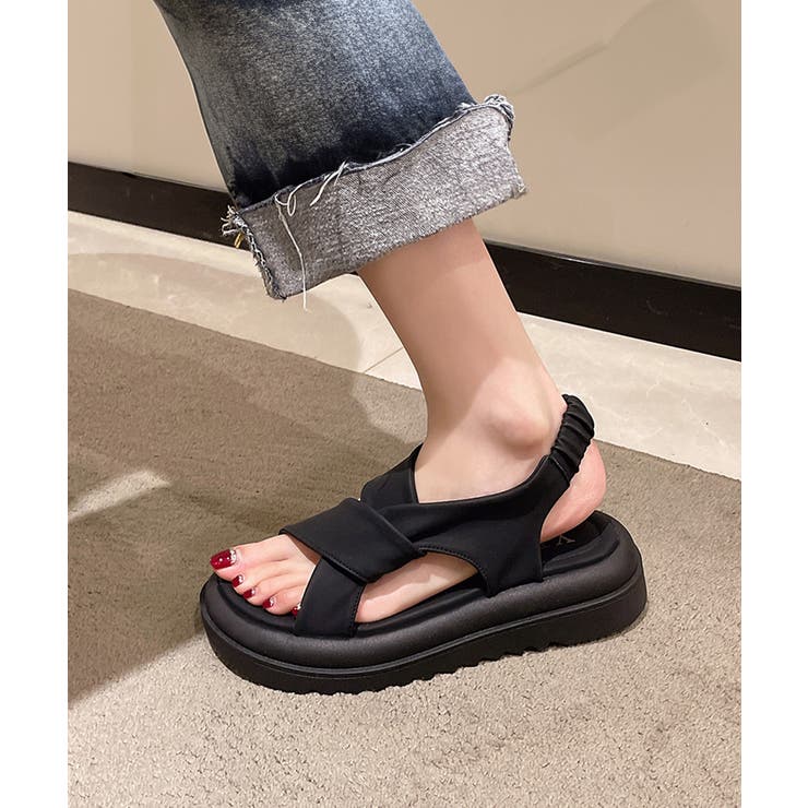 厚底サンダル クロスベルト 韓国 夏靴 | Miniministore | 詳細画像4 