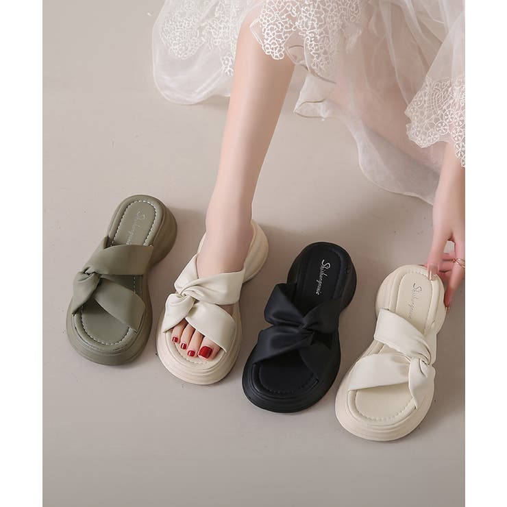 厚底サンダル ミュールサンダル 美脚  夏[品番：II000011527]｜Miniministore（ミニミニストア）のレディースファッション通販｜SHOPLIST（ショップリスト）
