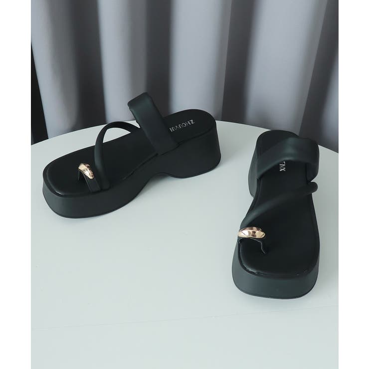 トングサンダル ストラップサンダル 夏[品番：II000011560