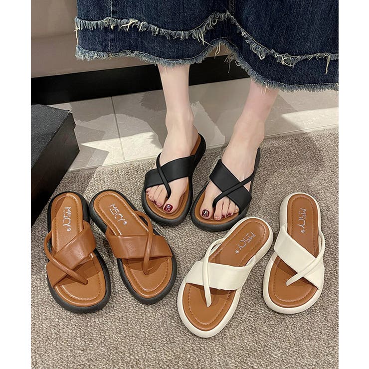 トングサンダル 厚底サンダル 美脚 夏靴 | Miniministore | 詳細画像18 