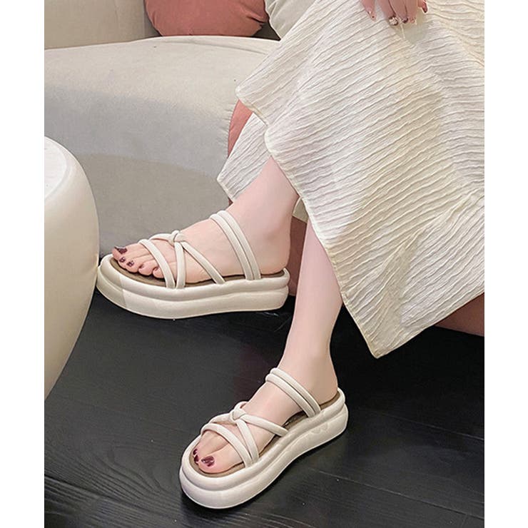 厚底サンダル ミュールサンダル 美脚夏靴 | Miniministore | 詳細画像10 