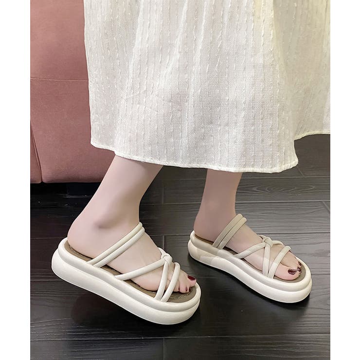 厚底サンダル ミュールサンダル 美脚夏靴 | Miniministore | 詳細画像11 