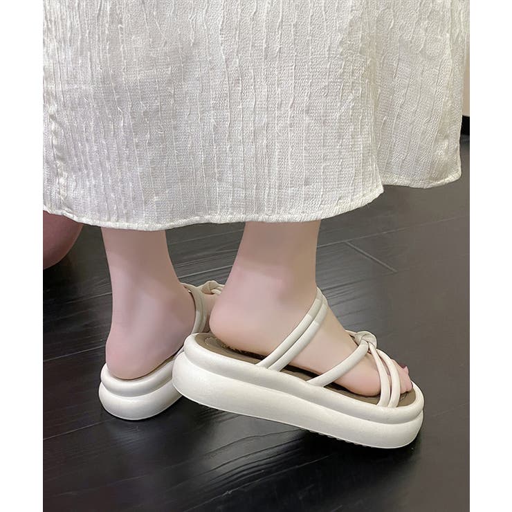 厚底サンダル ミュールサンダル 美脚夏靴 | Miniministore | 詳細画像12 