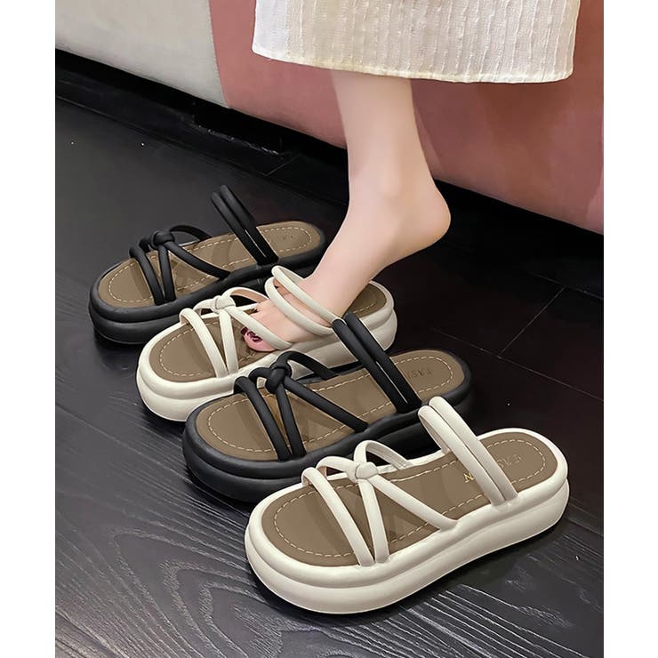 厚底サンダル ミュールサンダル 美脚夏靴 | Miniministore | 詳細画像16 