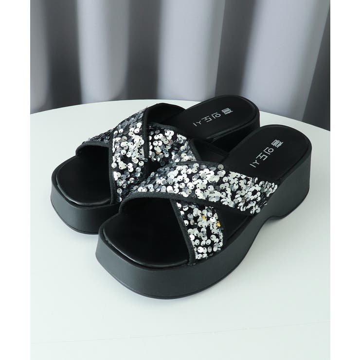 厚底サンダル ミュールサンダル 夏 美脚 | Miniministore | 詳細画像10 