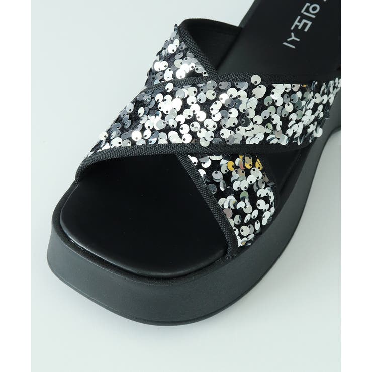 厚底サンダル ミュールサンダル 夏 美脚 | Miniministore | 詳細画像14 