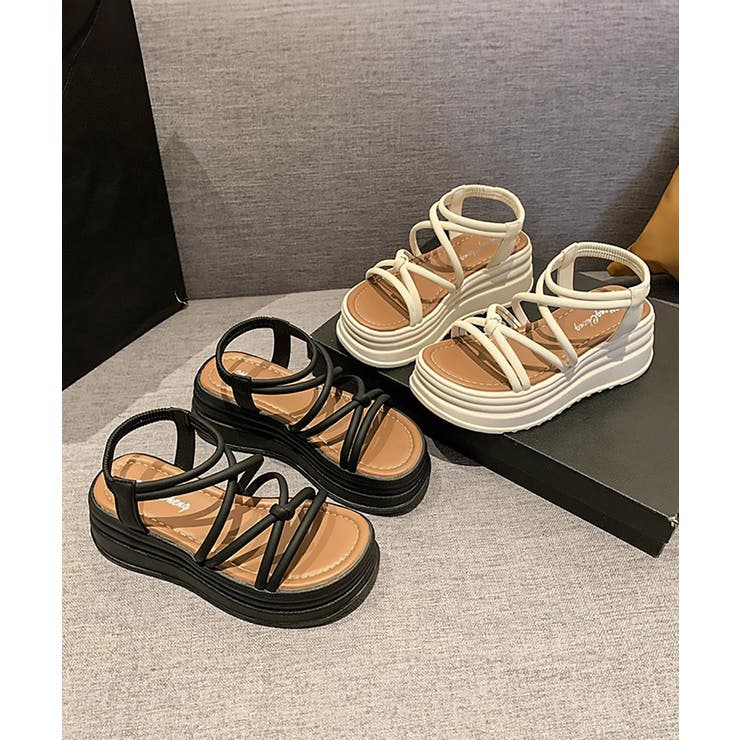 厚底 ストラップサンダル 美脚 夏靴 | Miniministore | 詳細画像1 