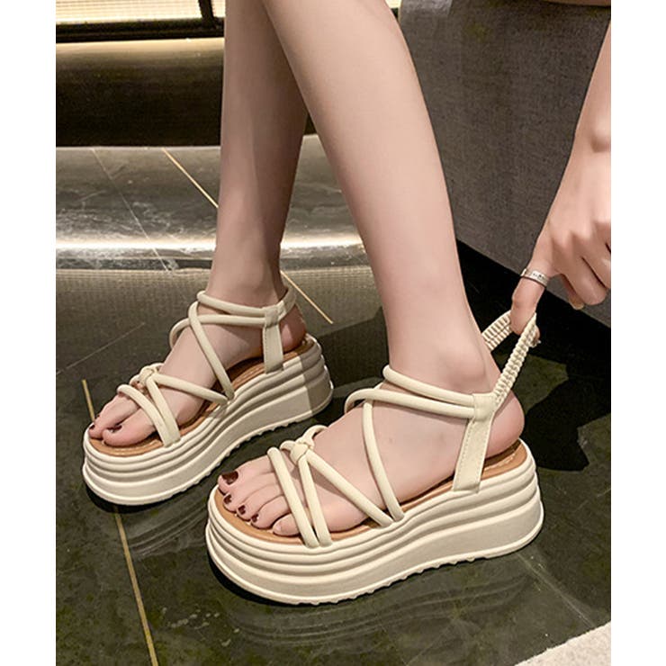 厚底 ストラップサンダル 美脚 夏靴 | Miniministore | 詳細画像10 