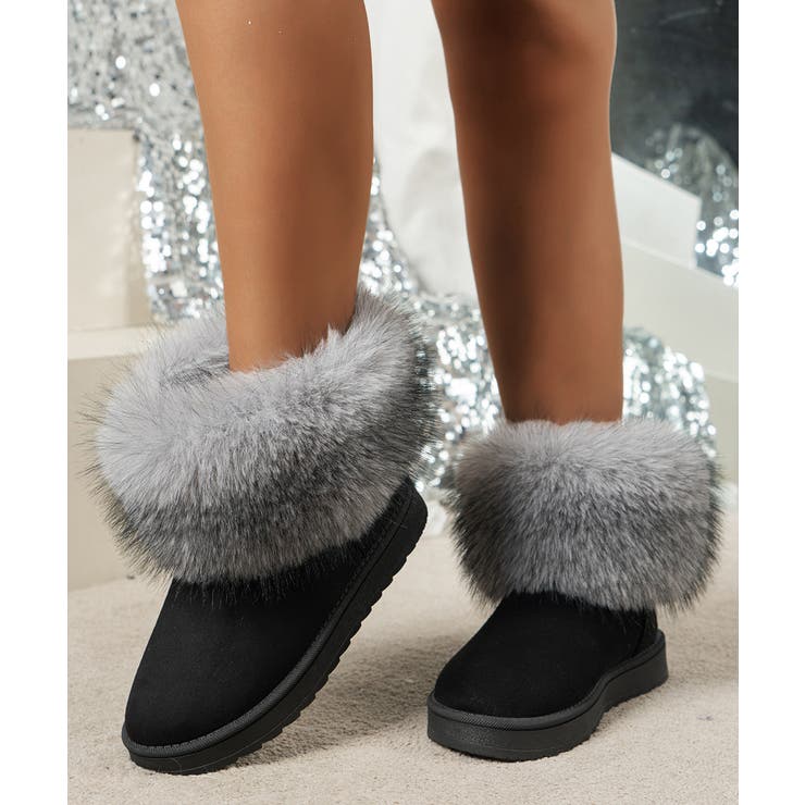 ムートンブーツ 裏起毛ブーツ 冬靴 | Miniministore | 詳細画像3 