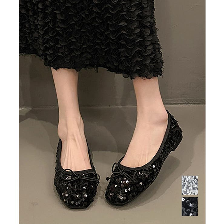 パンプス キラキラ バレエシューズ | Miniministore | 詳細画像1 