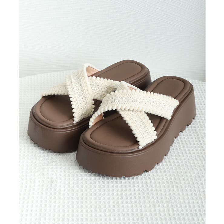 厚底サンダル レディース クロッシー編み | Miniministore | 詳細画像17 