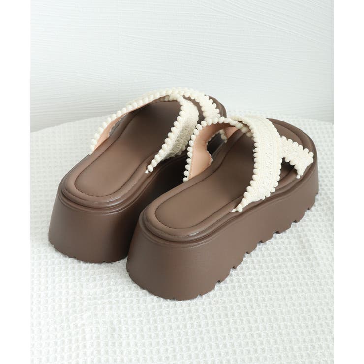 厚底サンダル レディース クロッシー編み | Miniministore | 詳細画像19 