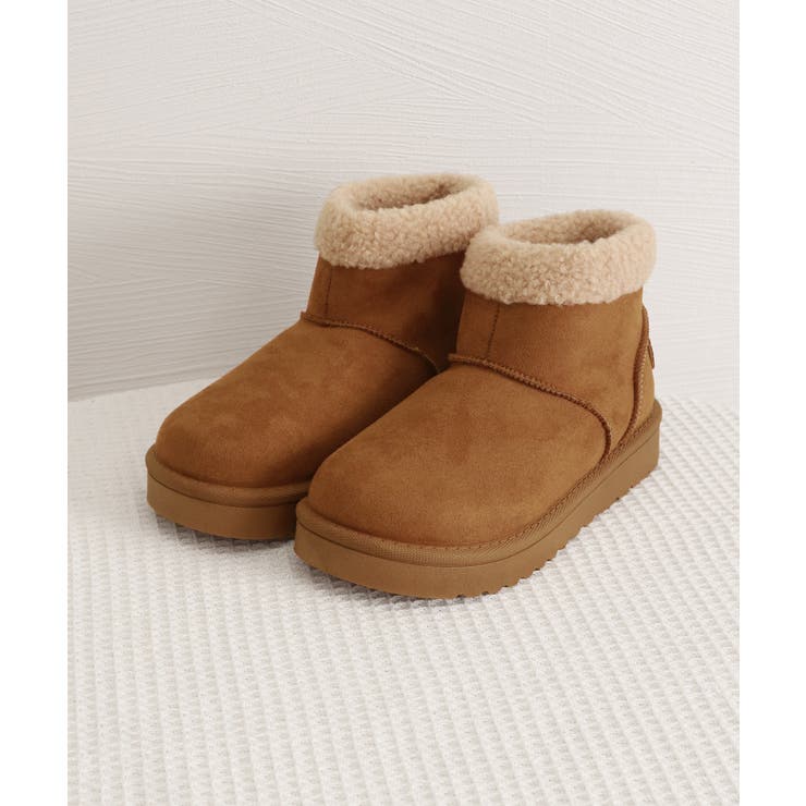 ムートンブーツ 厚底無地 ショートブーツ | Miniministore | 詳細画像21 