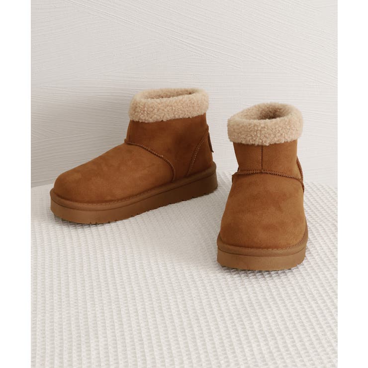 ムートンブーツ 厚底無地 ショートブーツ | Miniministore | 詳細画像22 