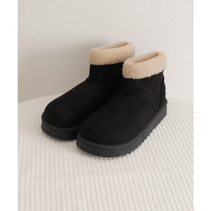 ムートンブーツ 厚底無地 ショートブーツ | Miniministore | 詳細画像23 