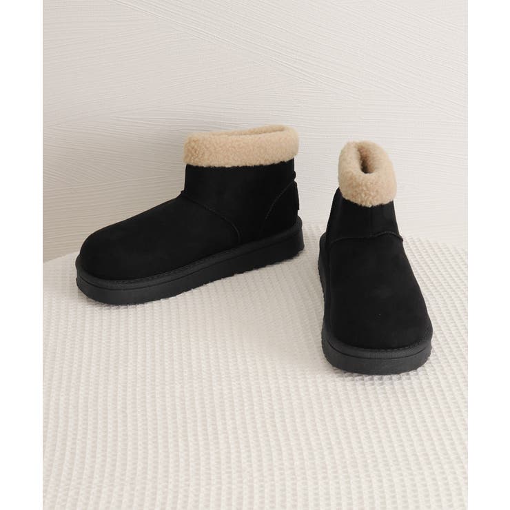 ムートンブーツ 厚底無地 ショートブーツ | Miniministore | 詳細画像24 