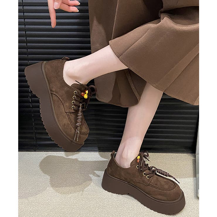 厚底ローファー レースアップ 韓国風靴 | Miniministore | 詳細画像8 