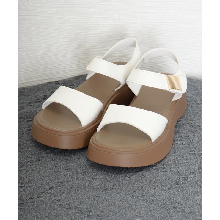厚底 ベルクロサンダル 美脚 韓国風夏靴 | Miniministore | 詳細画像14 