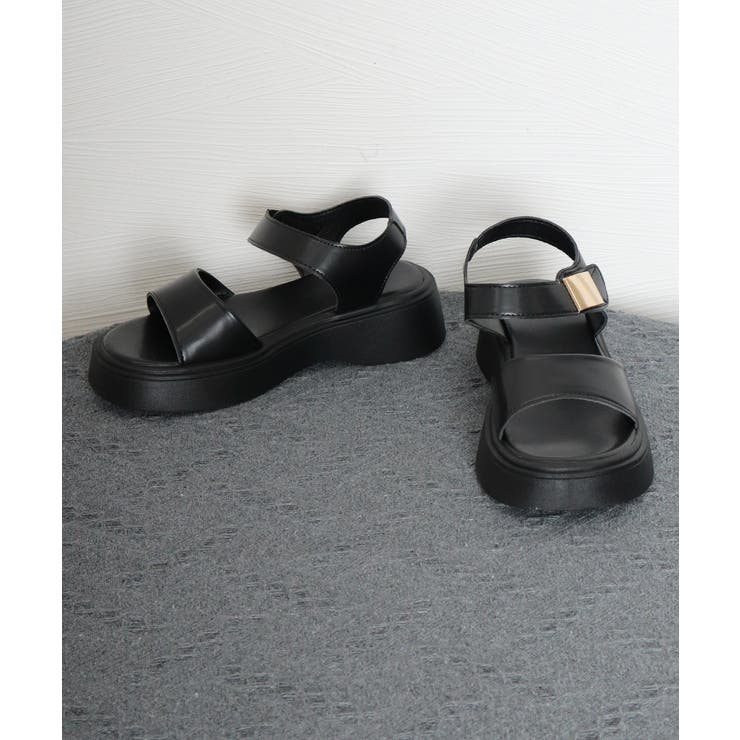 厚底 ベルクロサンダル 美脚 韓国風夏靴 | Miniministore | 詳細画像17 