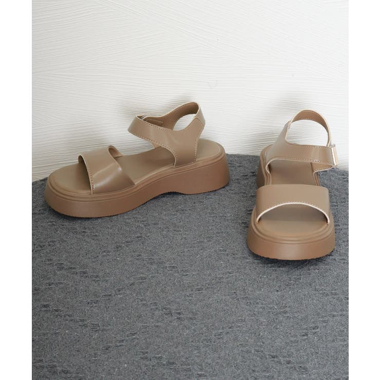 厚底 ベルクロサンダル 美脚 韓国風夏靴 | Miniministore | 詳細画像19 
