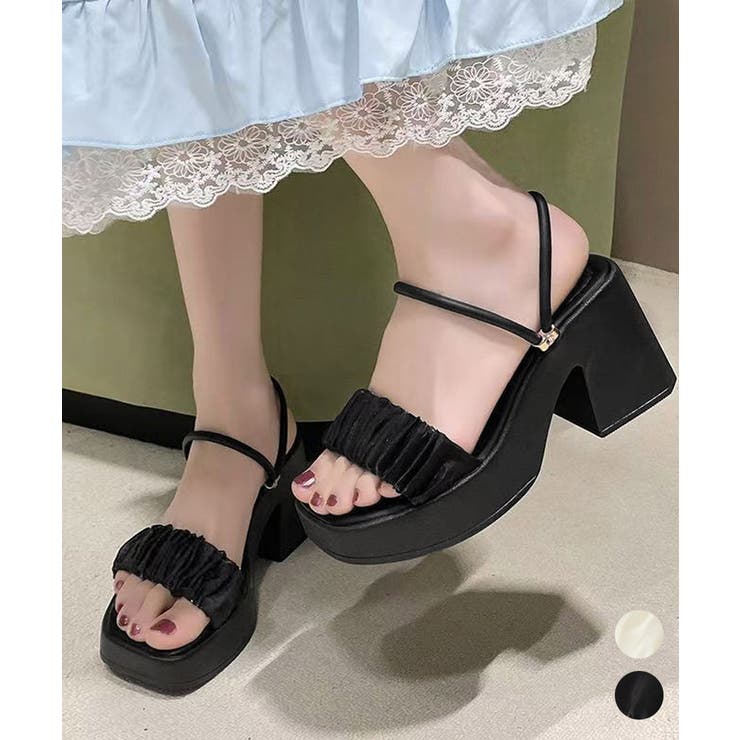 厚底サンダル ボリュームソール 美脚夏靴 | Miniministore | 詳細画像1 