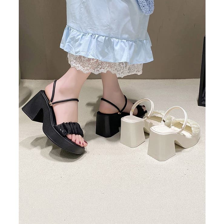 厚底サンダル ボリュームソール 美脚夏靴 | Miniministore | 詳細画像12 
