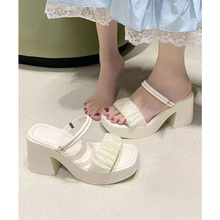 厚底サンダル ボリュームソール 美脚夏靴 | Miniministore | 詳細画像4 