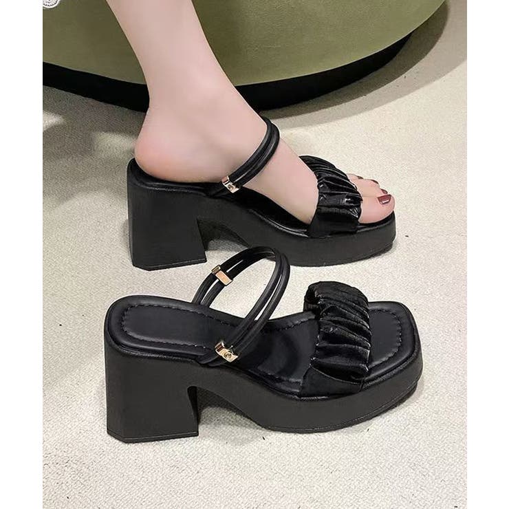 厚底サンダル ボリュームソール 美脚夏靴 | Miniministore | 詳細画像9 