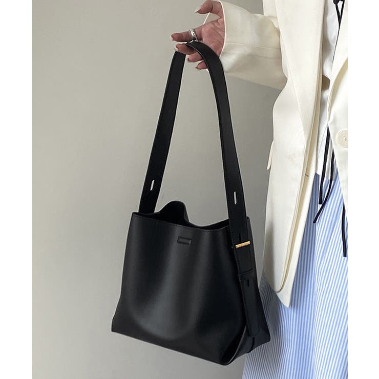 ショルダーバッグ 黒 無地 トートバッグ | Miniministore | 詳細画像6 