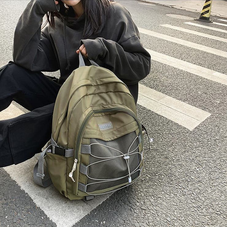 リュックサック 大容量 男女兼用 韓国風[品番:II000009952 リュックサック 大容量 男女兼用 韓国風[品番:II000009952