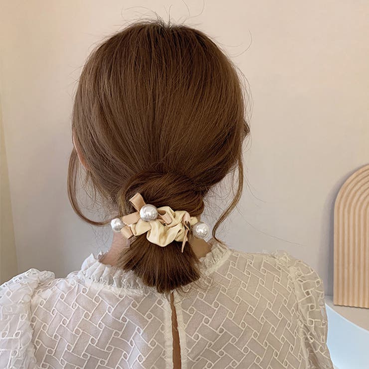 シュシュ ヘアゴム 韓国 蝶結び 3色 | Miniministore | 詳細画像6 