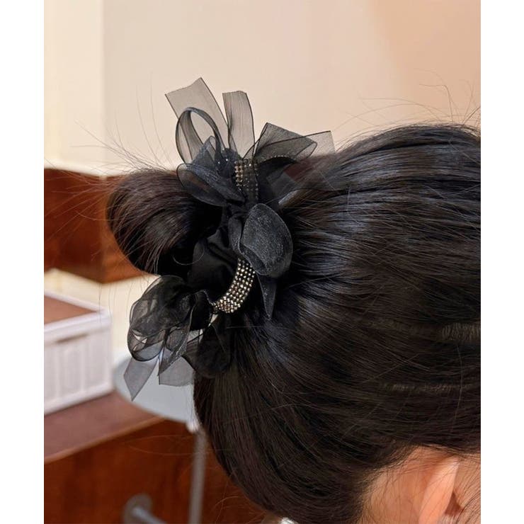 ヘアゴム シュシュ 蝶結び 透け感 | Miniministore | 詳細画像4 