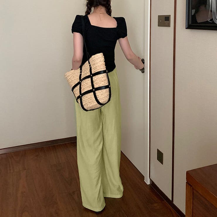 リラックス ロングパンツ 綿麻パンツ薄手 | Miniministore | 詳細画像13 