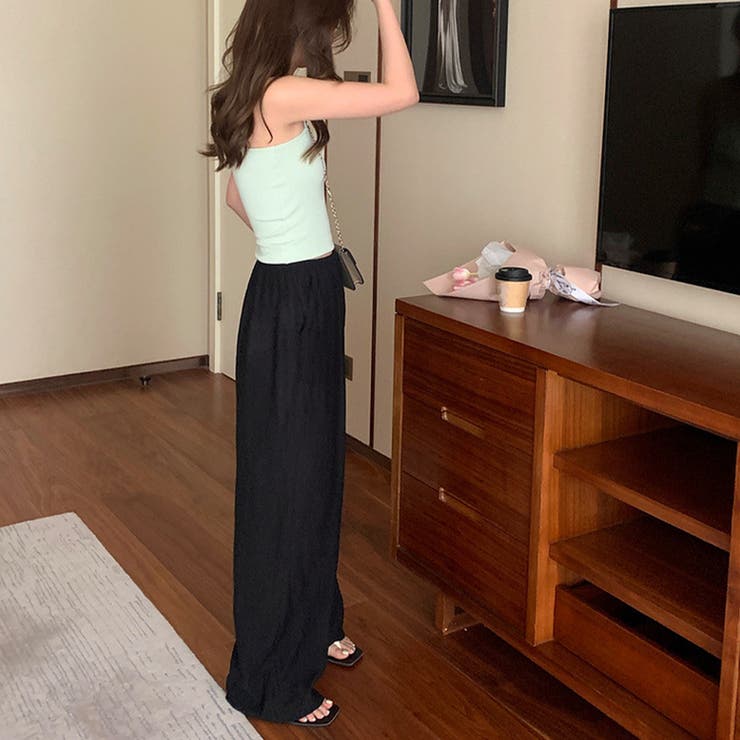 リラックス ロングパンツ 綿麻パンツ薄手 | Miniministore | 詳細画像8 