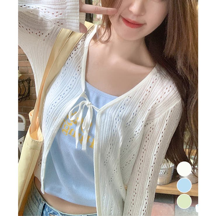 カーディガン 透かし編み レディース | Miniministore | 詳細画像1 