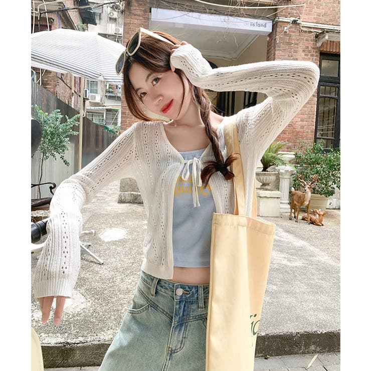 カーディガン 透かし編み レディース | Miniministore | 詳細画像2 