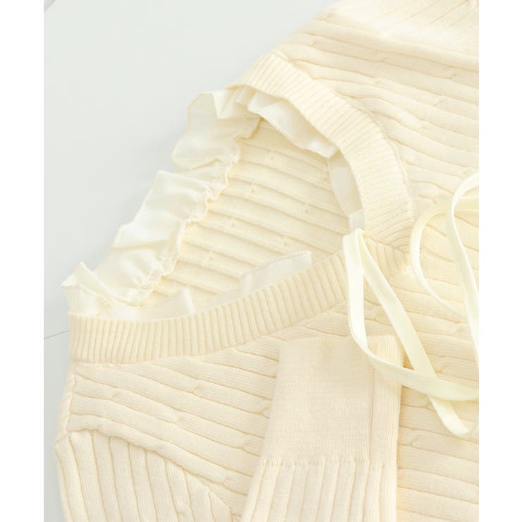 ニットトップスレディース リボン フリル | Miniministore | 詳細画像16 