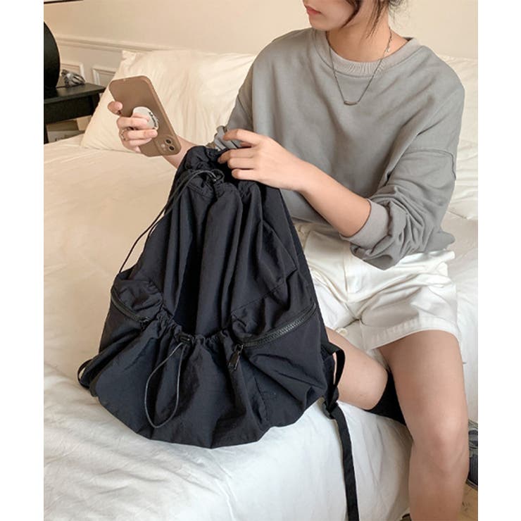 リュックサック ナイロン ドローコード | Miniministore | 詳細画像3 