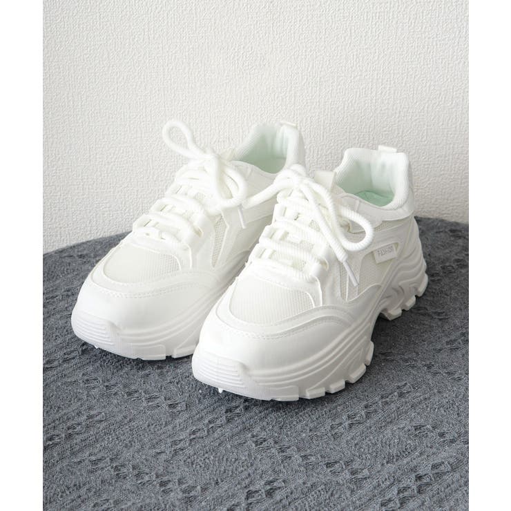 厚底スニーカー 美脚 メッシュ靴韓国風 | Miniministore | 詳細画像21 