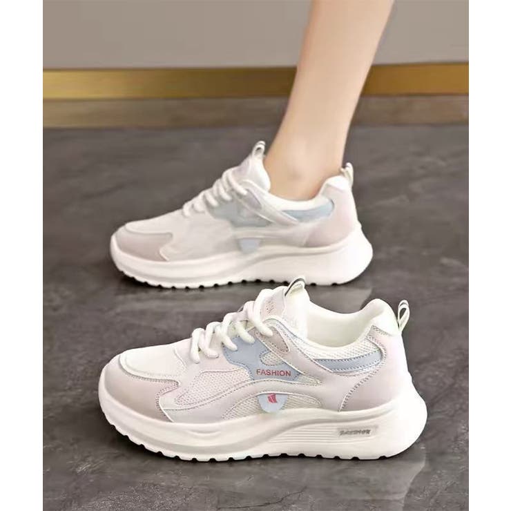 厚底スニーカー 韓国風配色 ローカット | Miniministore | 詳細画像11 
