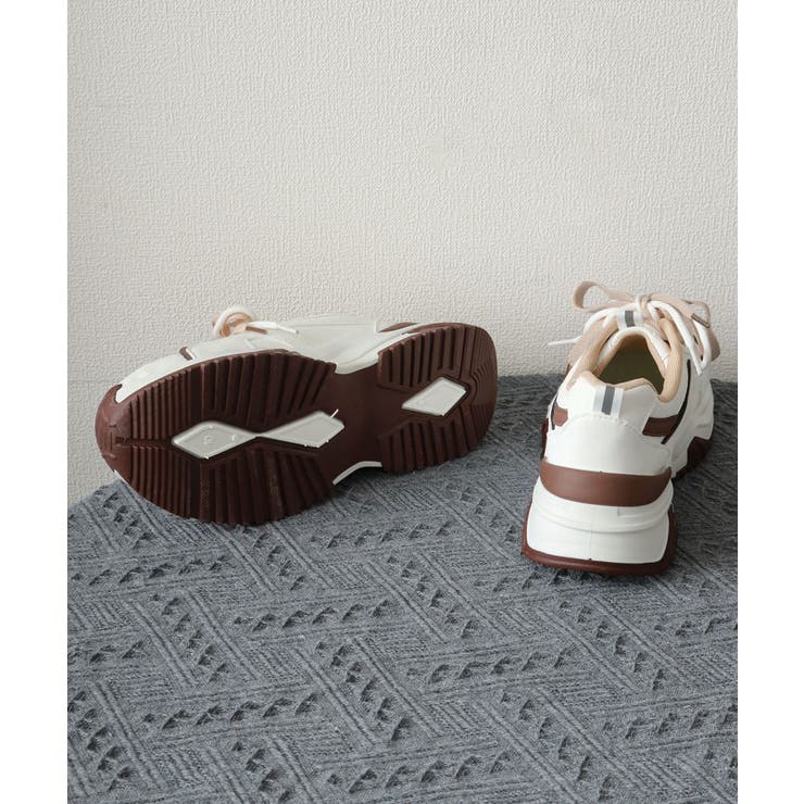 厚底配色スニーカー 美脚ダッドスニーカー | Miniministore | 詳細画像22 