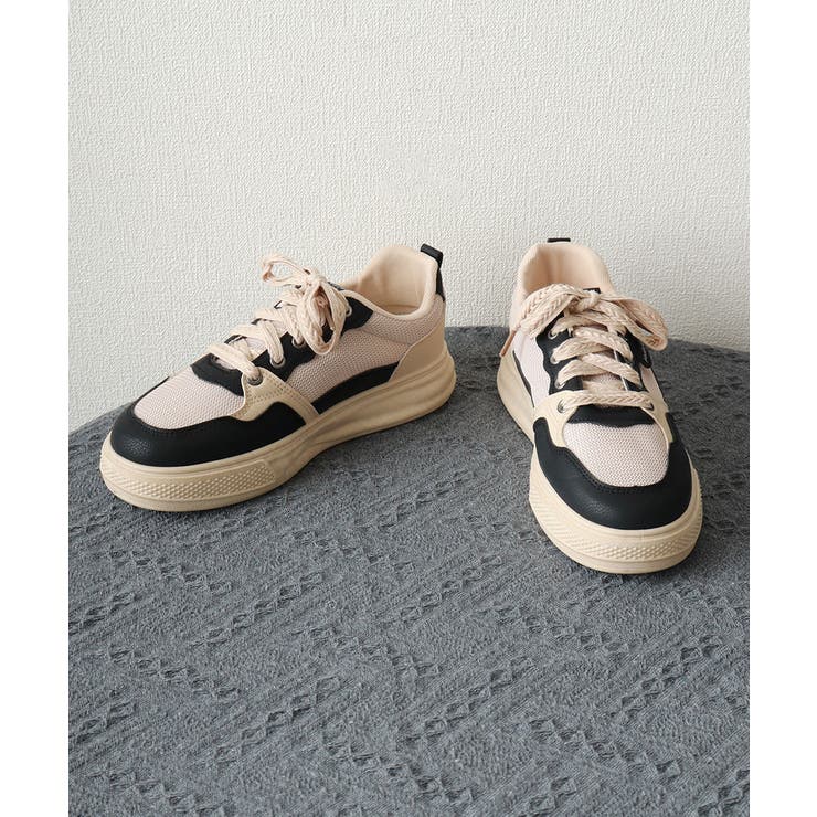 配色スニーカー レディース 厚底メッシュ | Miniministore | 詳細画像19 