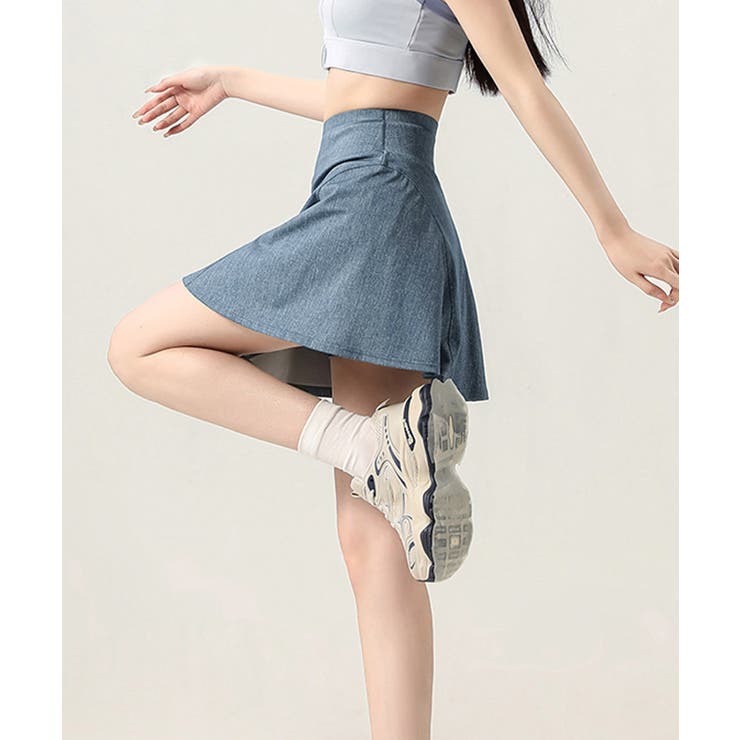 インナーパンツ付き デニム風ミニスカート | Miniministore | 詳細画像6 