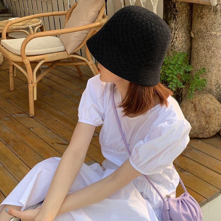 バケットハット メッシュ帽子 春夏 韓国[品番：II000010455