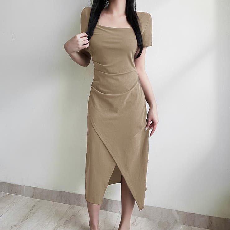 ワンピース 半袖 アシンメトリー タイト | Miniministore | 詳細画像9 