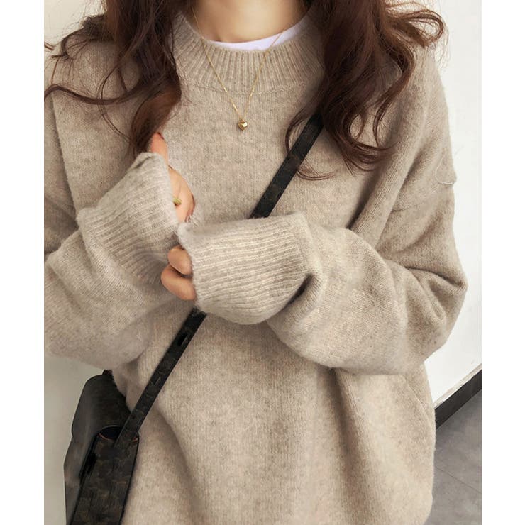 ニットセーター カラーニット 長袖 秋冬 | Miniministore | 詳細画像1 