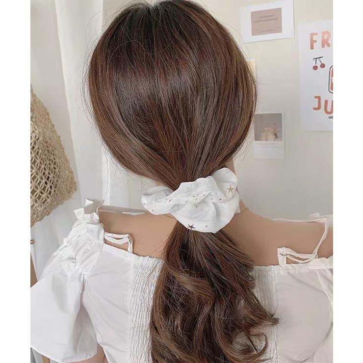 シュシュ レディース ヘアゴム 星柄 | Miniministore | 詳細画像3 