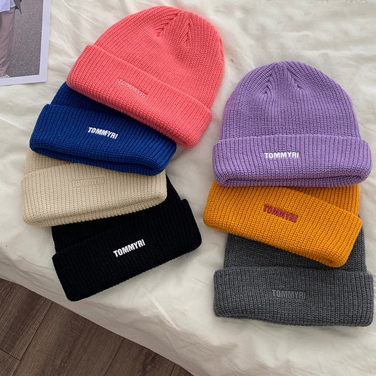 ニット帽子 レディース 英字ロゴ 7色 | Miniministore | 詳細画像10 