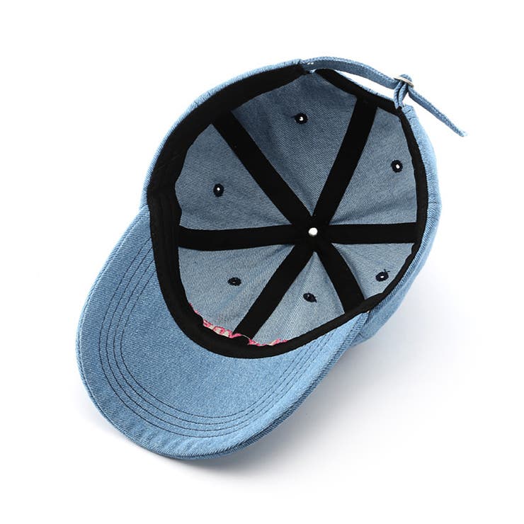 キャップ 英字ロゴ刺しゅう デニム帽子 | Miniministore | 詳細画像5 